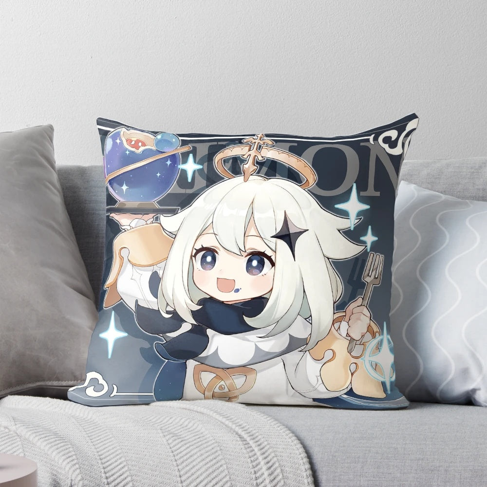 Genshin Impact Paimon Birthday Artwork Pillow