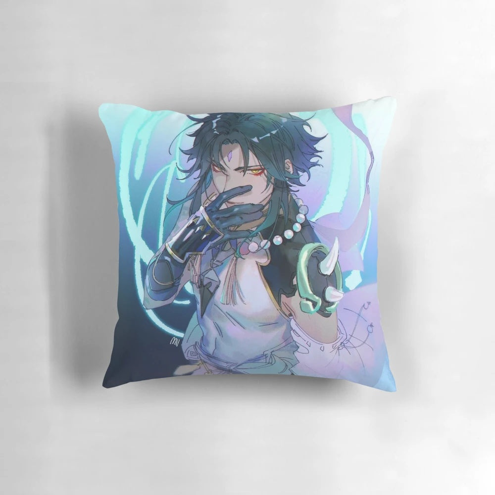 Genshin Impact Xiao Pillow - Soft, cuddly pillow featuring the popular Genshin Impact character Xiao