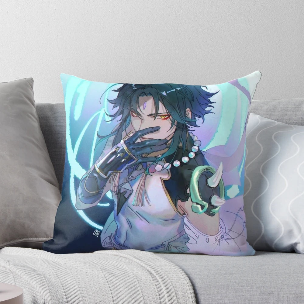 Genshin Impact Xiao Pillow - Soft, cuddly pillow featuring the popular Genshin Impact character Xiao
