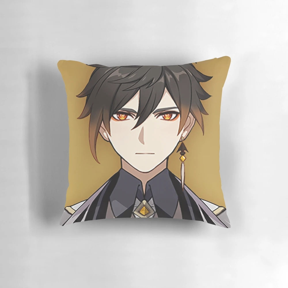 Genshin Impact Zhongli Official Character Pillow, featuring the Geo element character from the Liyue region