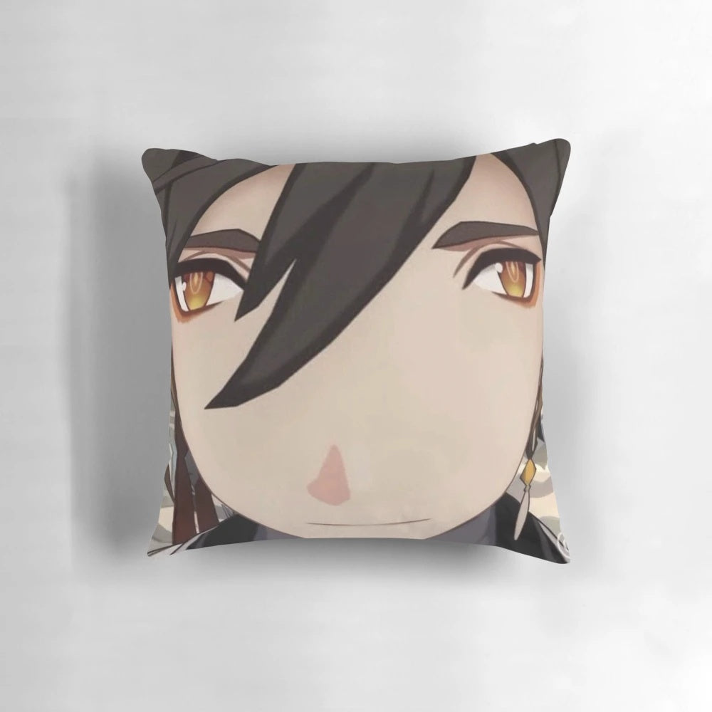 Genshin Impact Zhongli Pillow - High-quality soft plush pillow featuring the character Zhongli from the popular game Genshin Impact