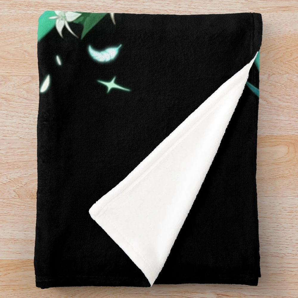 Genshin Impact Venti plush blanket featuring the character's official art