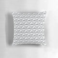 Geodesic sphere greyscale pillow with a vintage Disney-inspired design