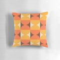 Mid century modern geometric abstract pattern decorative throw pillow