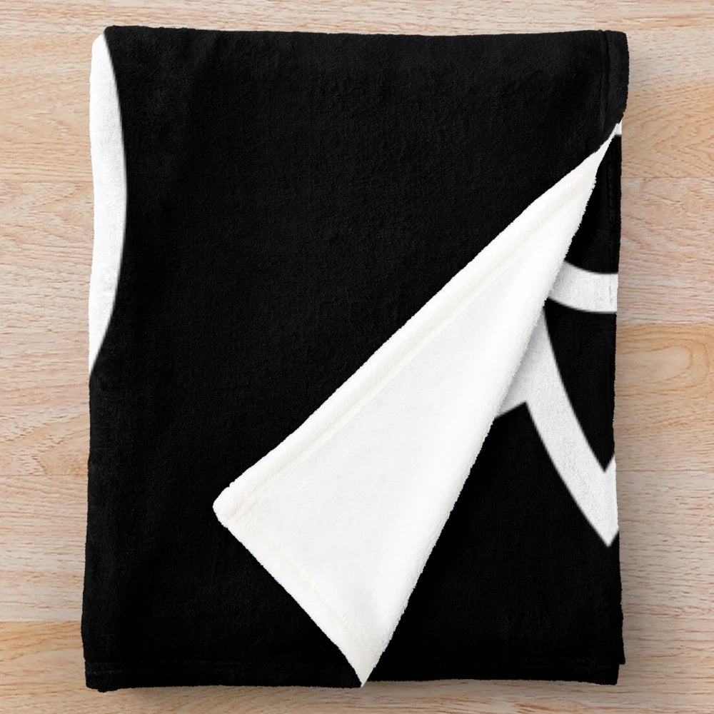 Evangelion Lilith-inspired plush blanket with geometric, line art design