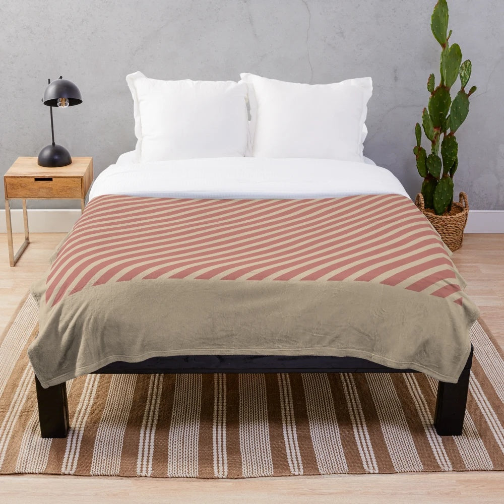 Geometric pattern plush blanket in a contemporary design