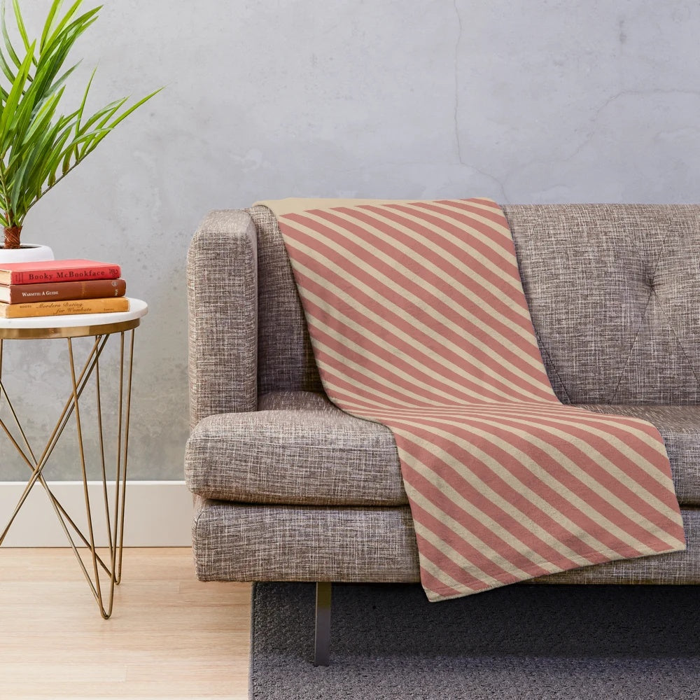 Geometric pattern plush blanket in a contemporary design