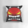 Geometry Dash Extreme Demon Themed Decorative Pillow