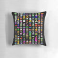 Geometry Dash themed pillow with iconic game graphics and geometric patterns