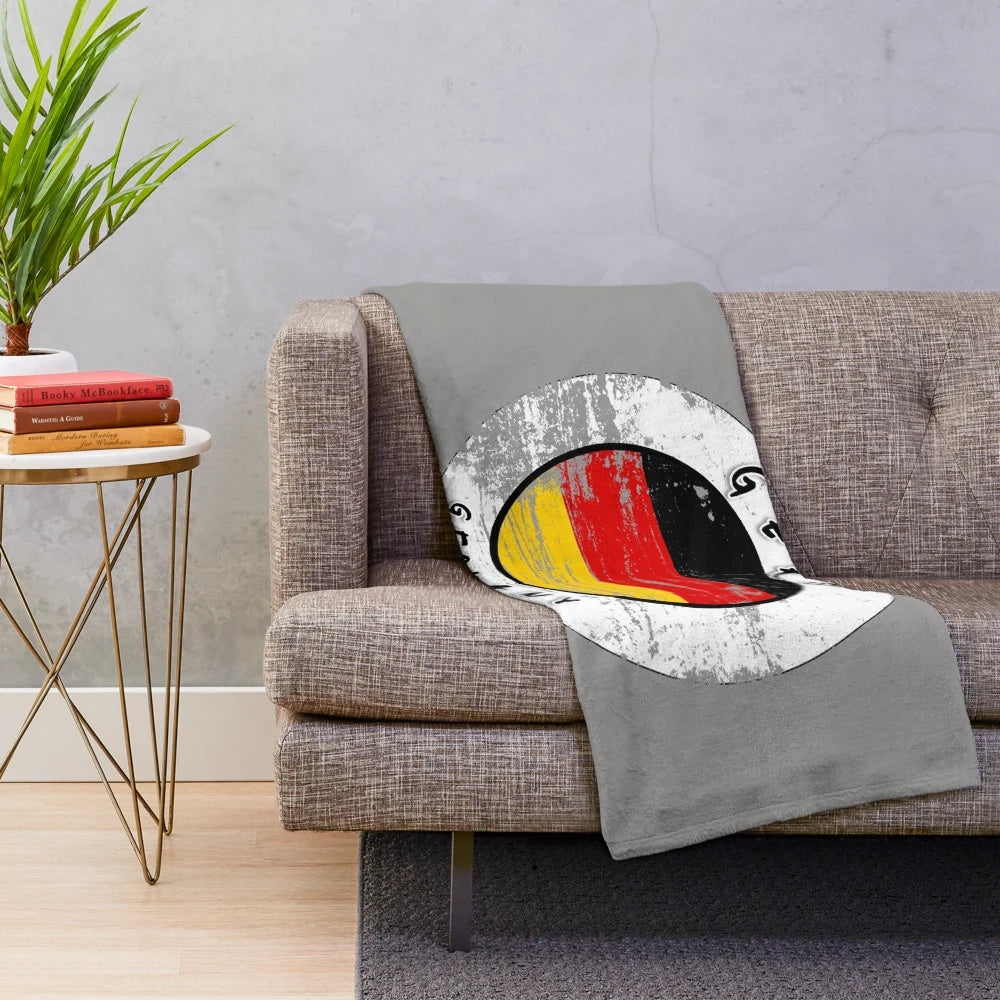 Gera Germany vintage inspired plush blanket