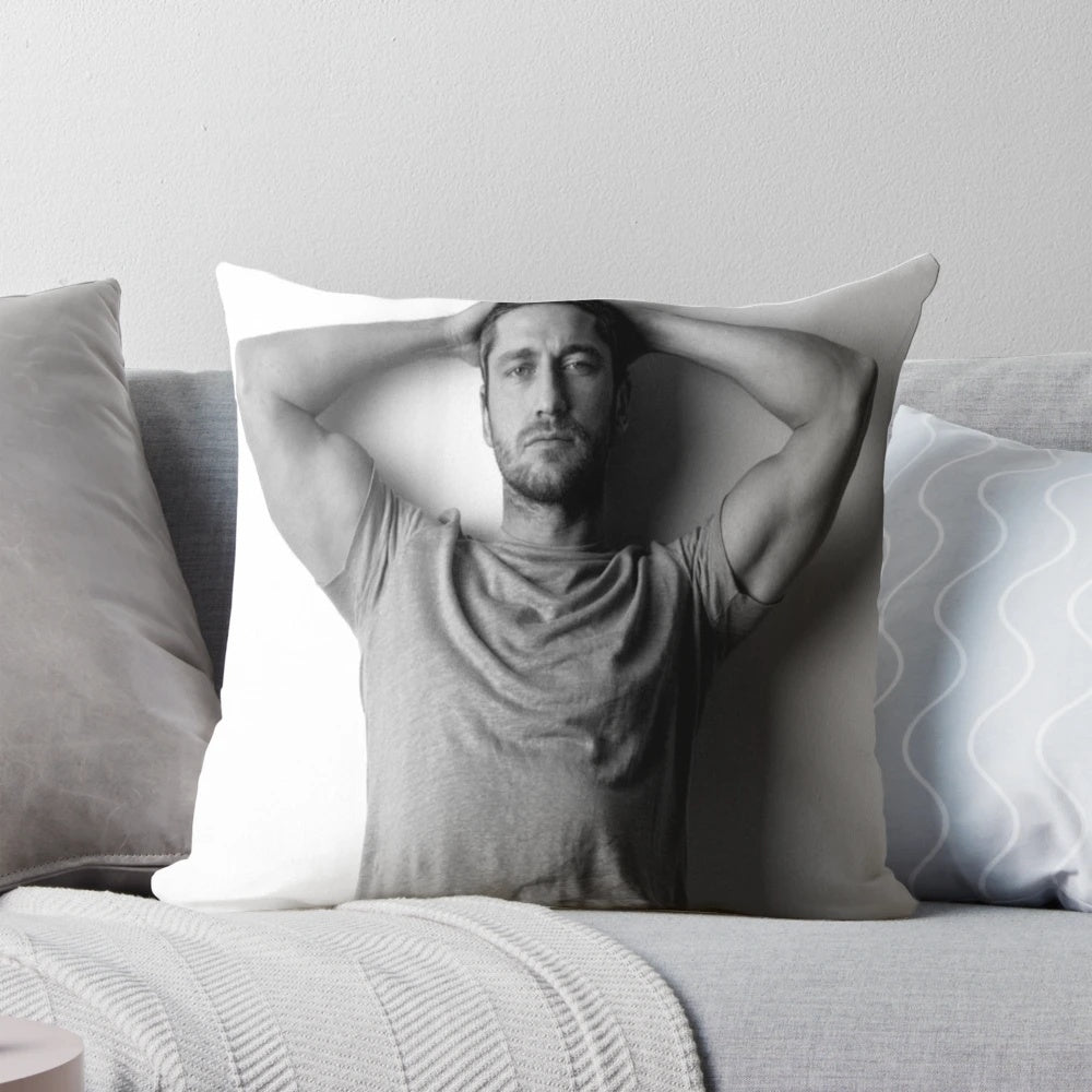 Gerard Butler-Inspired Pillow with Soft, Cozy Design
