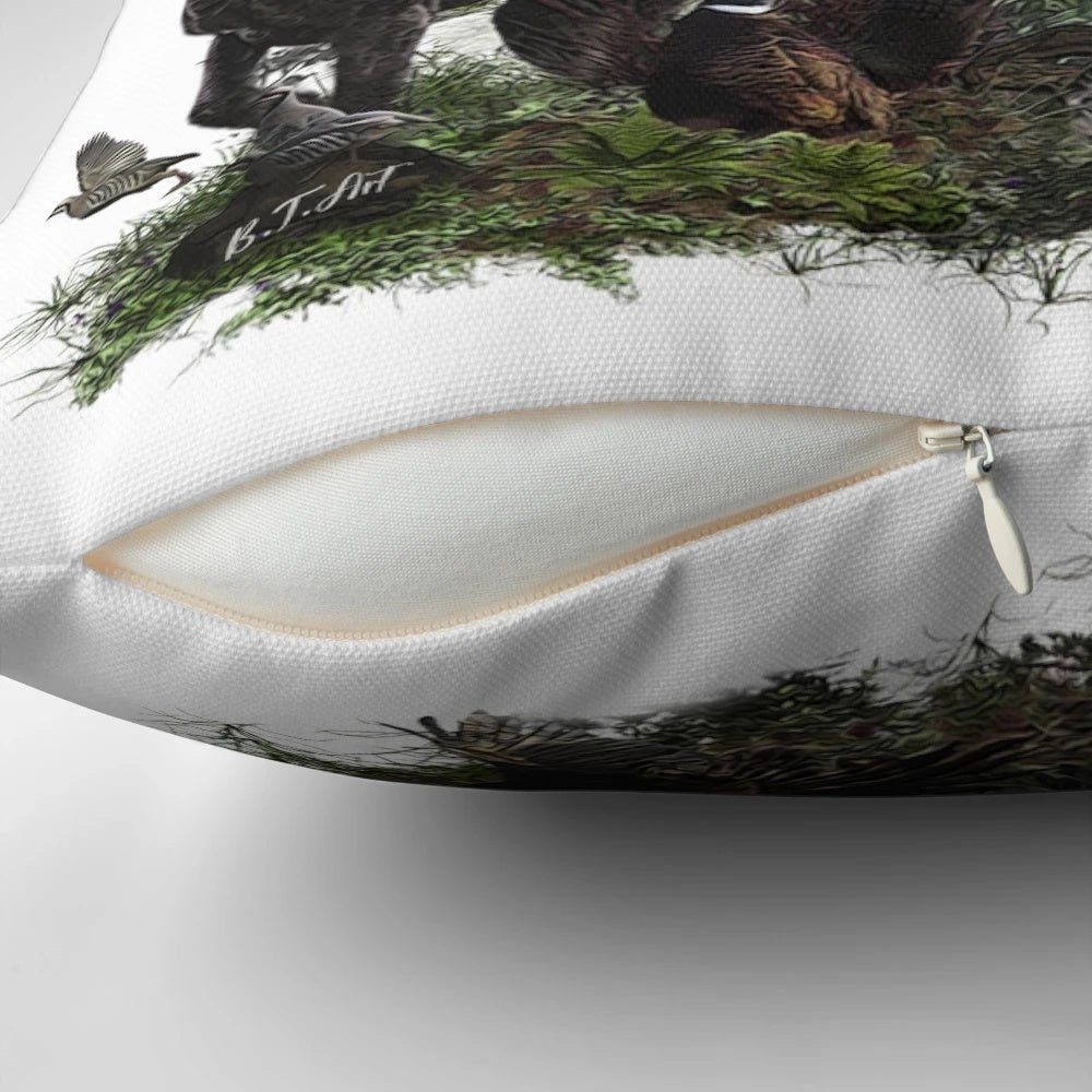 German Shorthaired Pointer Hunting Dog on Bird Hunting Pillow