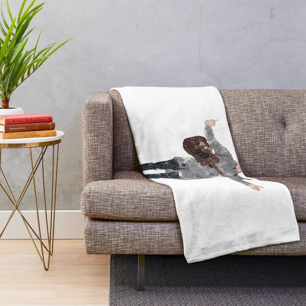 Gerry Cinnamon Plush Blanket with Watercolor Graphic