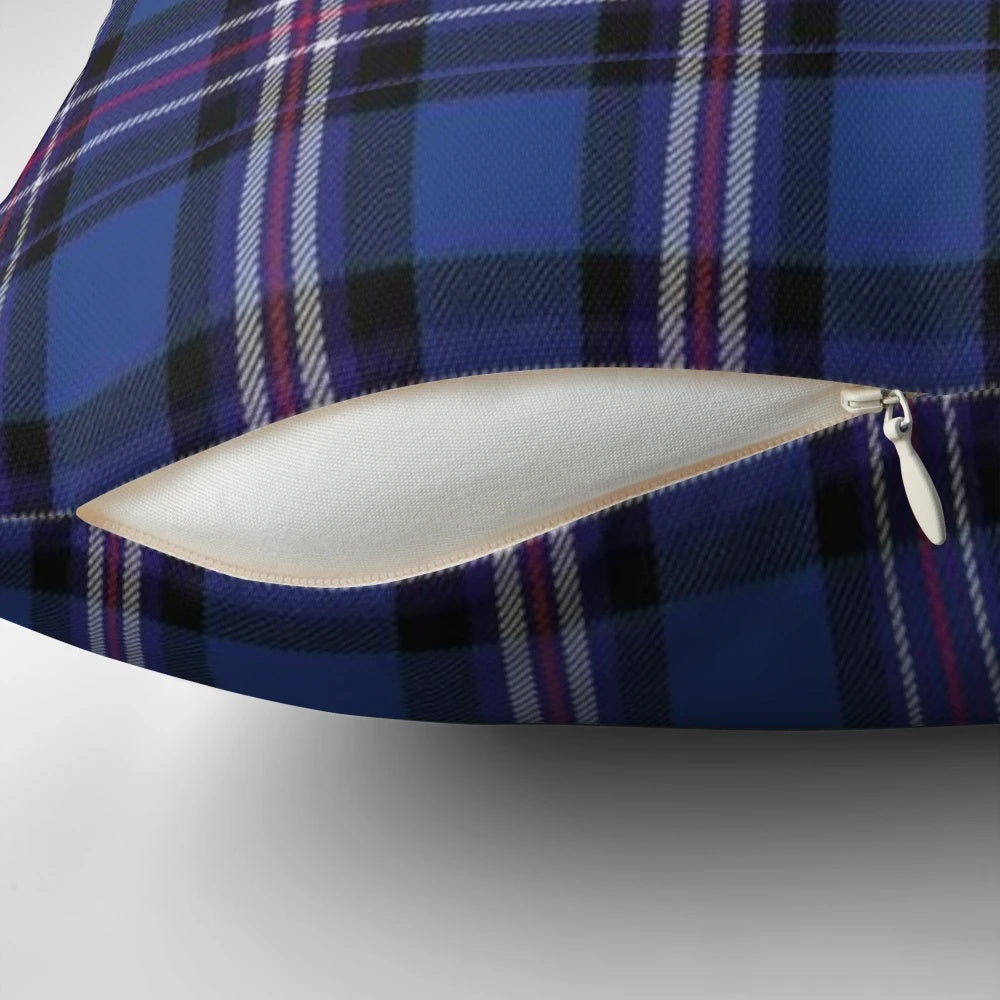 Gers Tartan Plaid Pillow - Authentic Scottish Football Home Decor