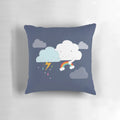 Soft, plush pillow in the shape of a cloud with "Get Well Soon" text, perfect for those feeling unwell.