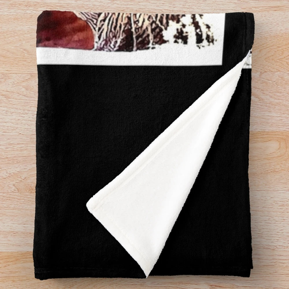 Ghostface inspired plush blanket for horror movie fans
