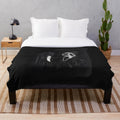 Ghostface themed plush blanket with spooky movie character design