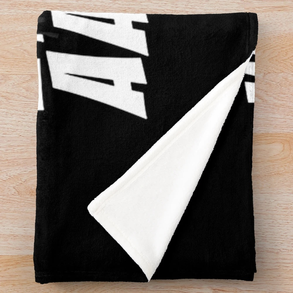 Ghostly Ghostface plush blanket with a frightening and creepy design
