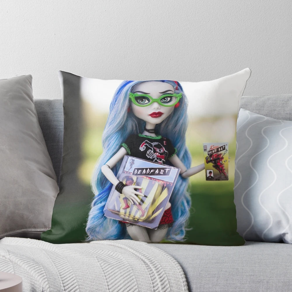 Ghoulia Yelps Monster High Doll Pillow - Collectible Y2K-Inspired Pop Culture Accessory