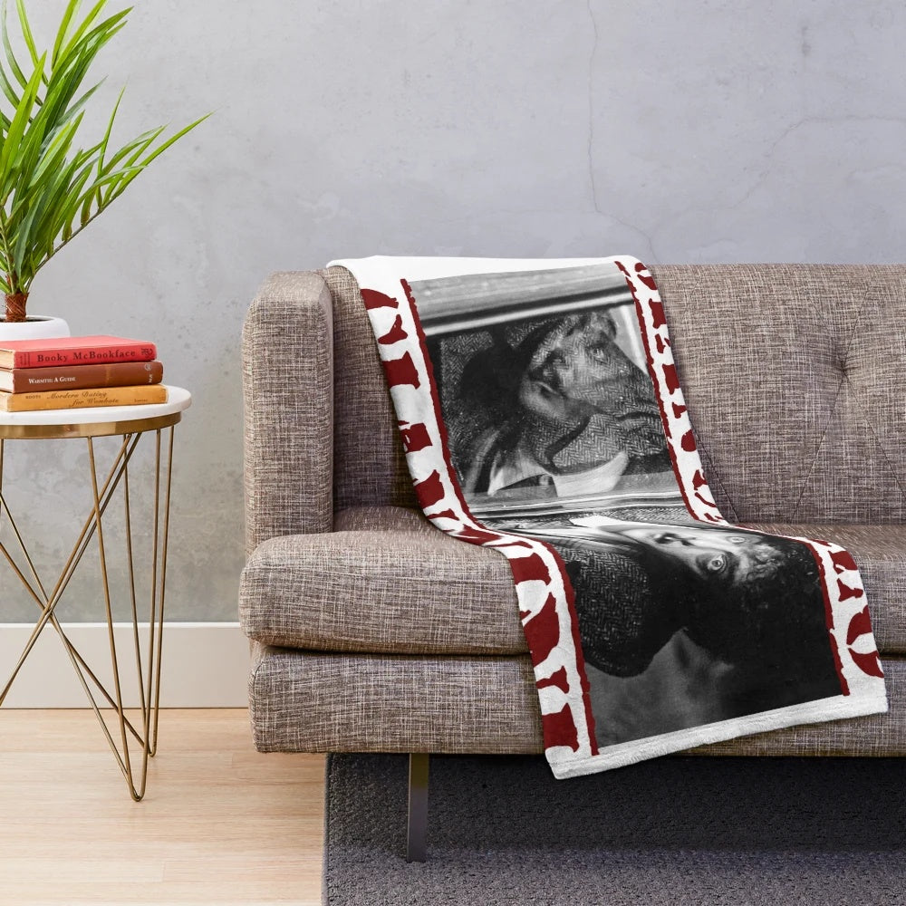 Giancarlo Giannini plush blanket featuring the legendary Italian actor's iconic portrait