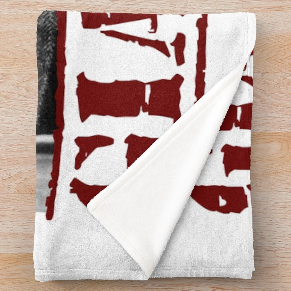 Giancarlo Giannini plush blanket featuring the legendary Italian actor's iconic portrait