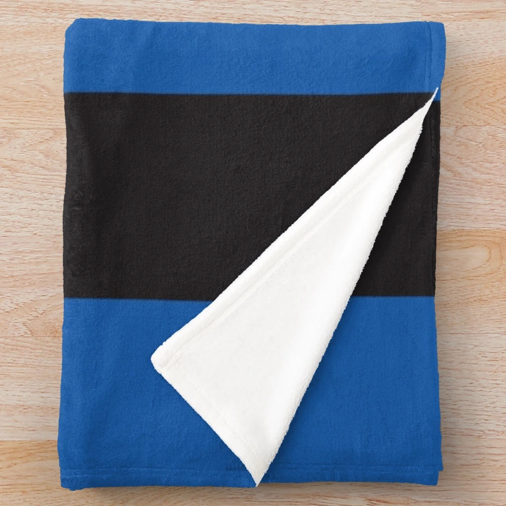 Gillingham FC inspired plush blanket with striped design