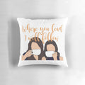 Gilmore Girls inspired nostalgic pillow with "Where you lead I will follow" quote