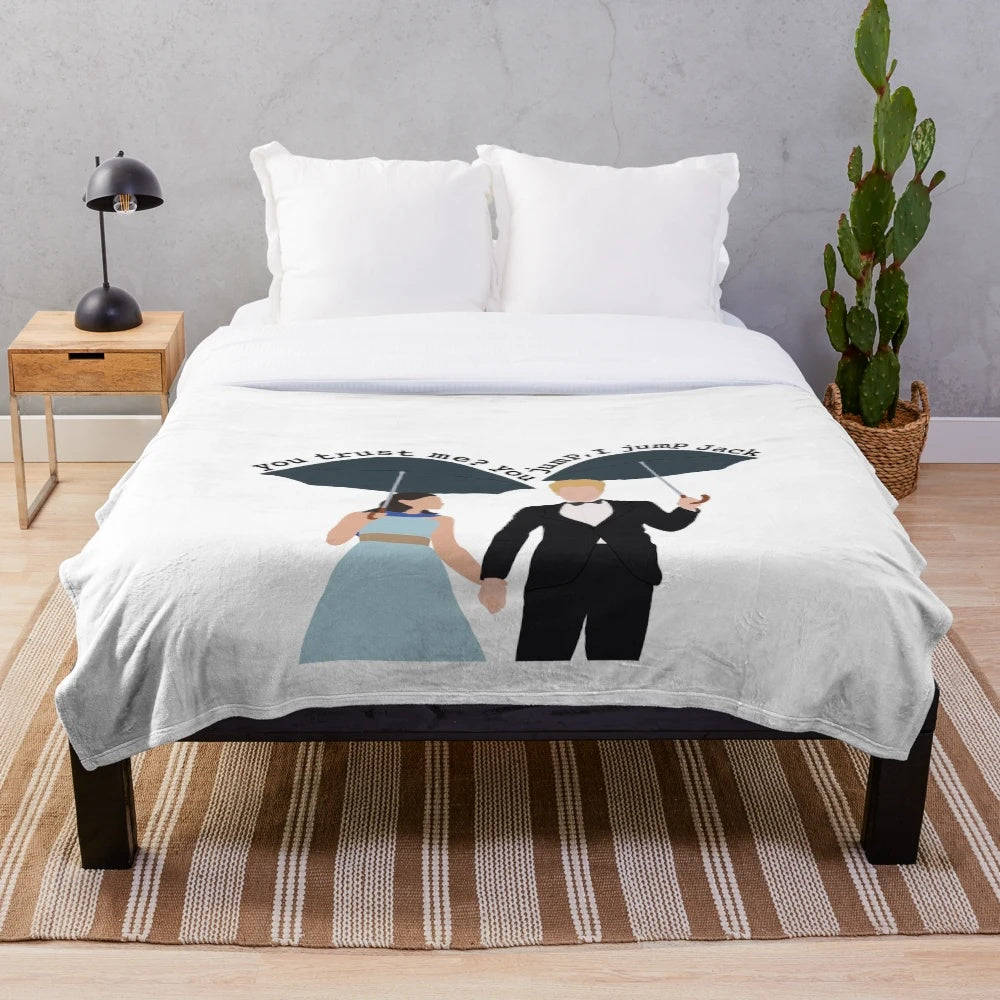 Gilmore Girls inspired "You Jump, I Jump, Jack" plush blanket