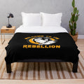 Gina Carano inspired rebellion plush blanket