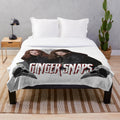Ginger Snaps inspired plush blanket with gothic, horror aesthetic design