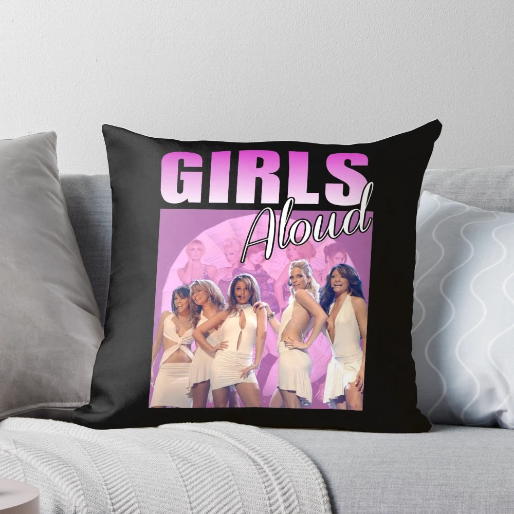 Soft, plush pillow featuring the iconic 2000s girl group Girls Aloud.