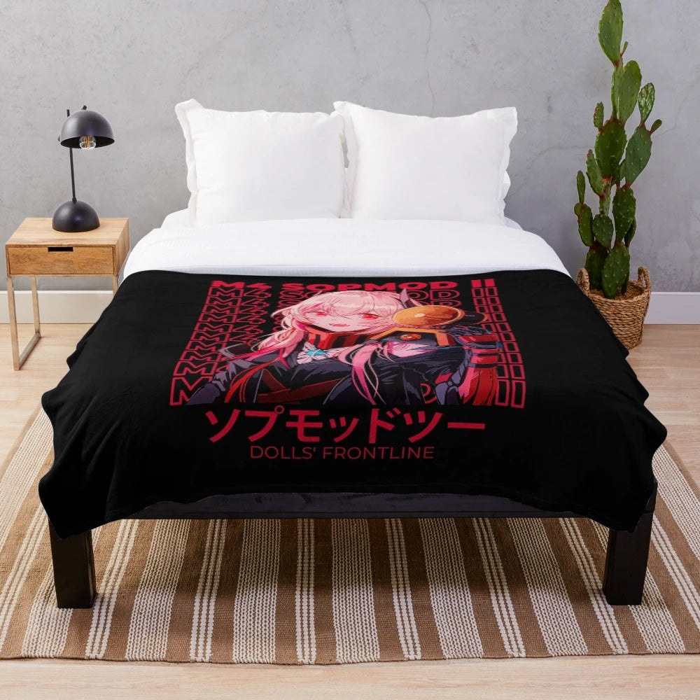 M4 SOPMOD II inspired plush blanket from the anime series Dolls Frontline