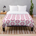 Cozy pink plush blanket for makeup lovers