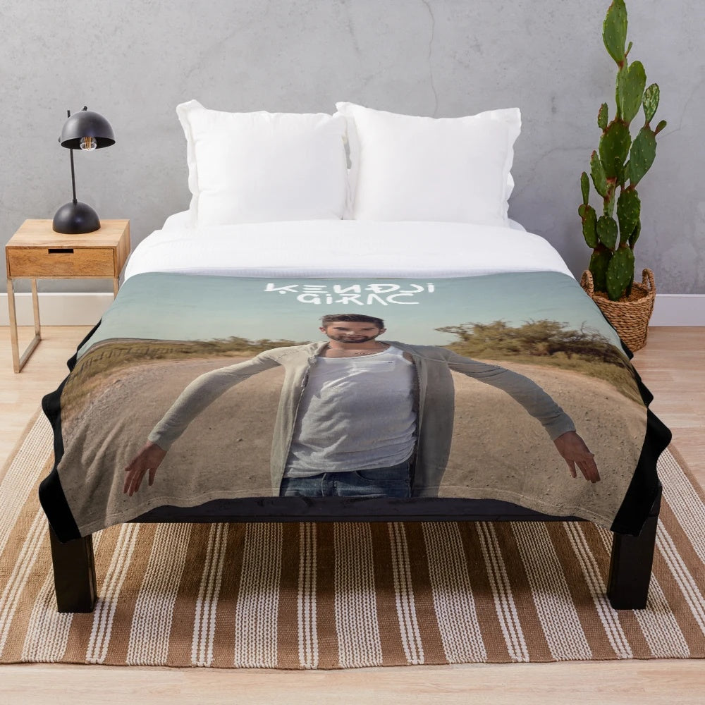 Kendji Girac Gitano-themed plush blanket