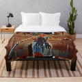 Gladiator movie inspired plush blanket featuring Russell Crowe