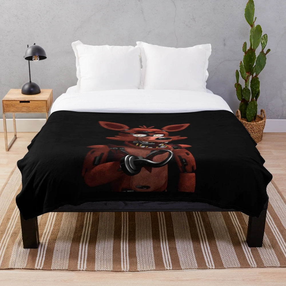 Glamrock Freddy Plush Blanket for Five Nights at Freddy's Fans