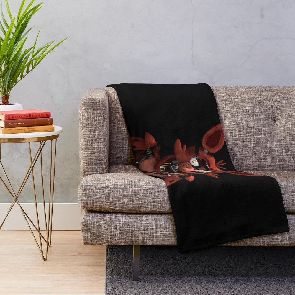 Glamrock Freddy Plush Blanket for Five Nights at Freddy's Fans