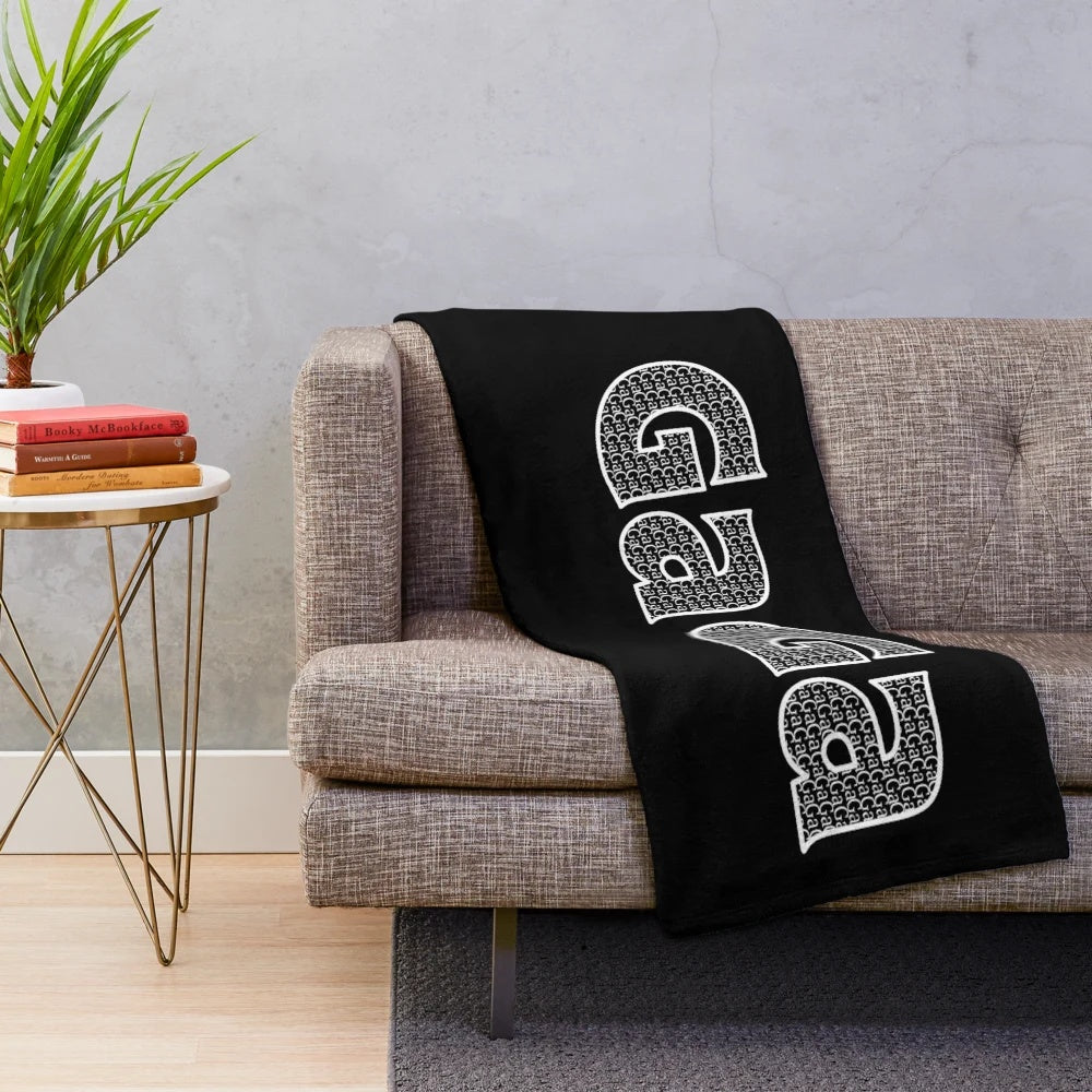 Soft and cozy plush blanket featuring Lady Gaga's iconic style