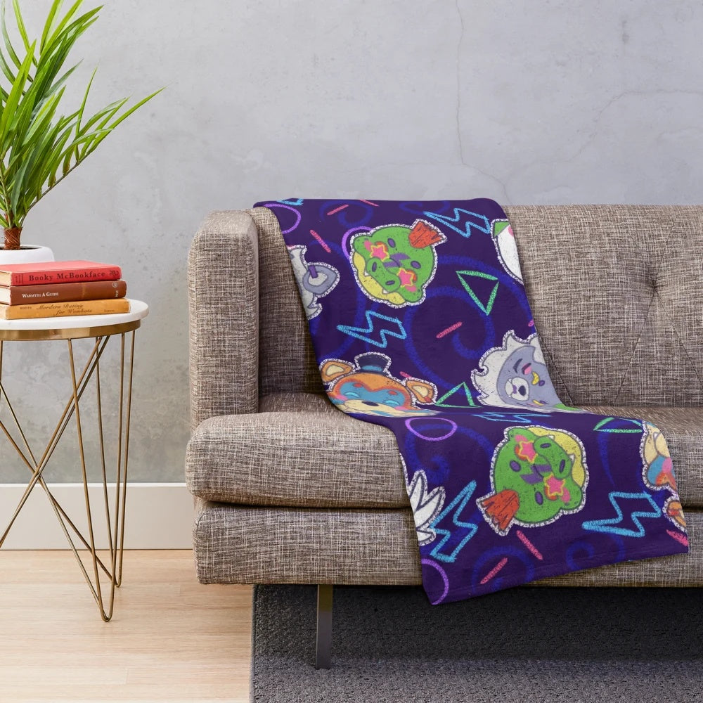 Glamorous pattern plush blanket for cozy home decor