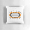 Glasgow Scotland tube subway metro map decorative throw pillow
