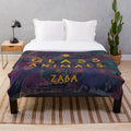 Glass Animals inspired plush blanket featuring the album art for the band's debut album "Zaba