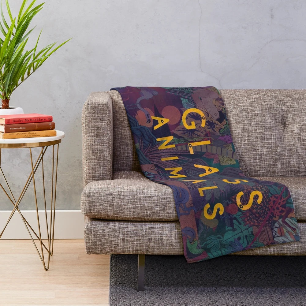 Glass Animals inspired plush blanket featuring the album art for the band's debut album "Zaba