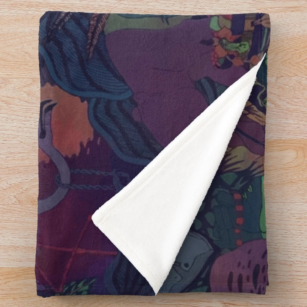 Glass Animals inspired plush blanket featuring the album art for the band's debut album "Zaba