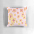 Vibrant, floating sun lanterns in a Disney Tangled-inspired design on a decorative pillow.