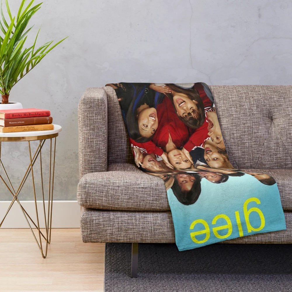 Plush blanket inspired by the hit TV show Glee