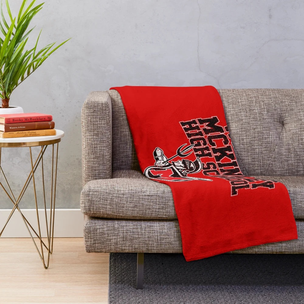 Cozy plush blanket featuring the William McKinley High School Glee Club logo
