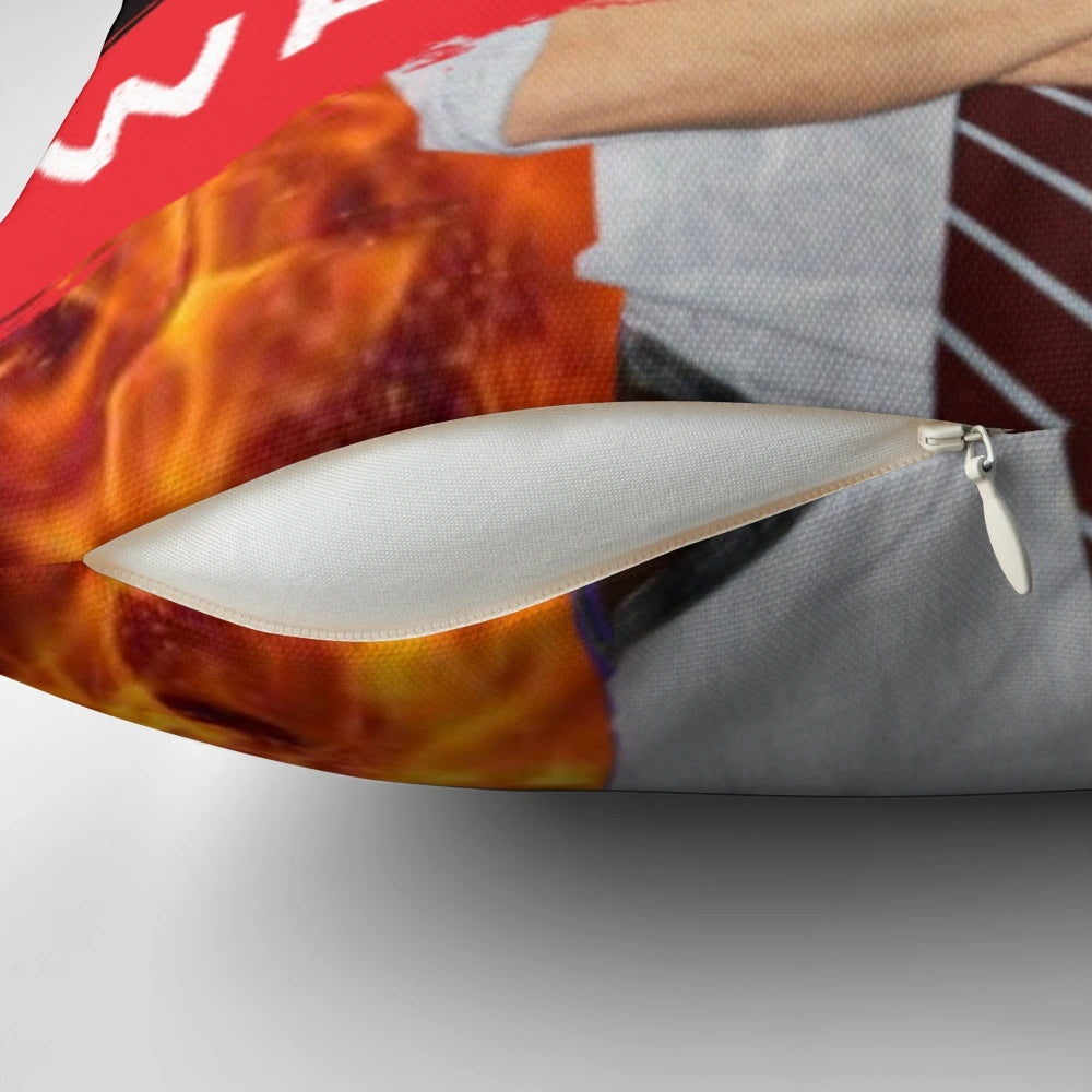 Glee-themed Will Schuester inspired pillow with war criminal design