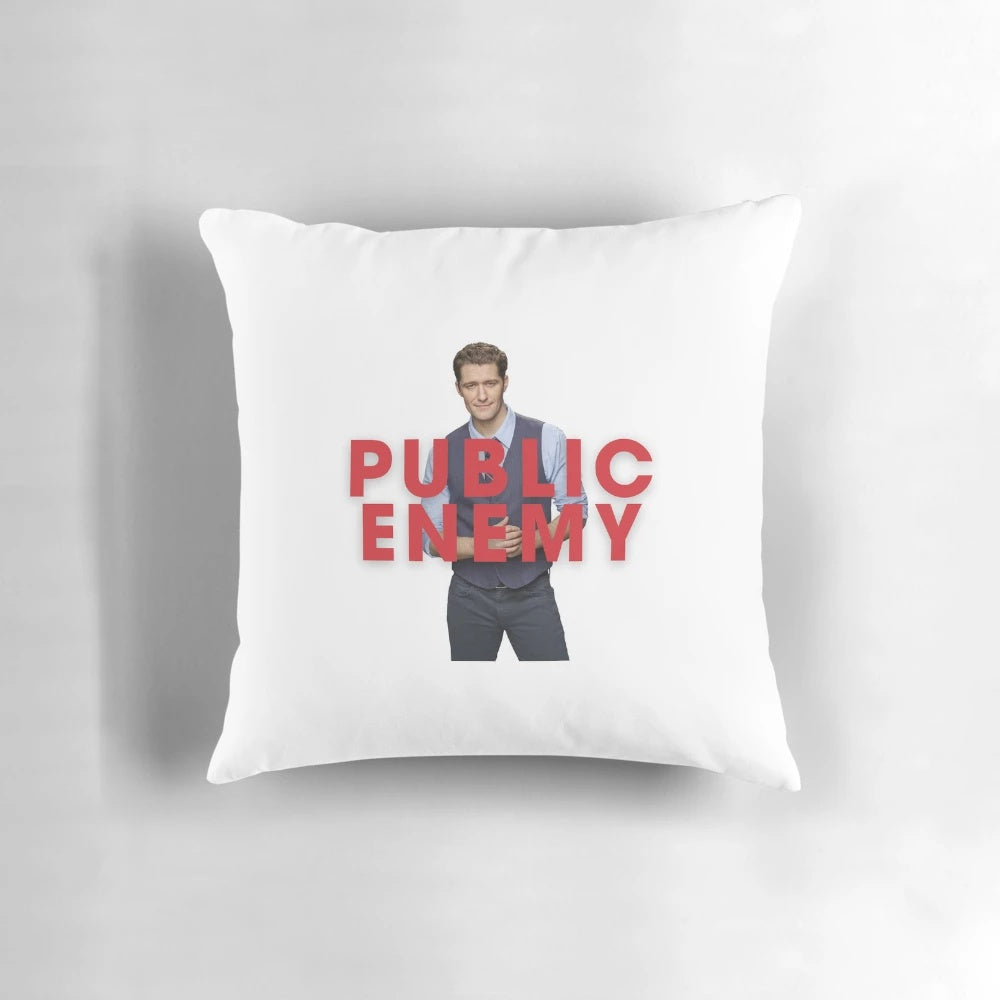 A high-quality decorative pillow featuring the character Will Schuester from the popular TV show Glee.