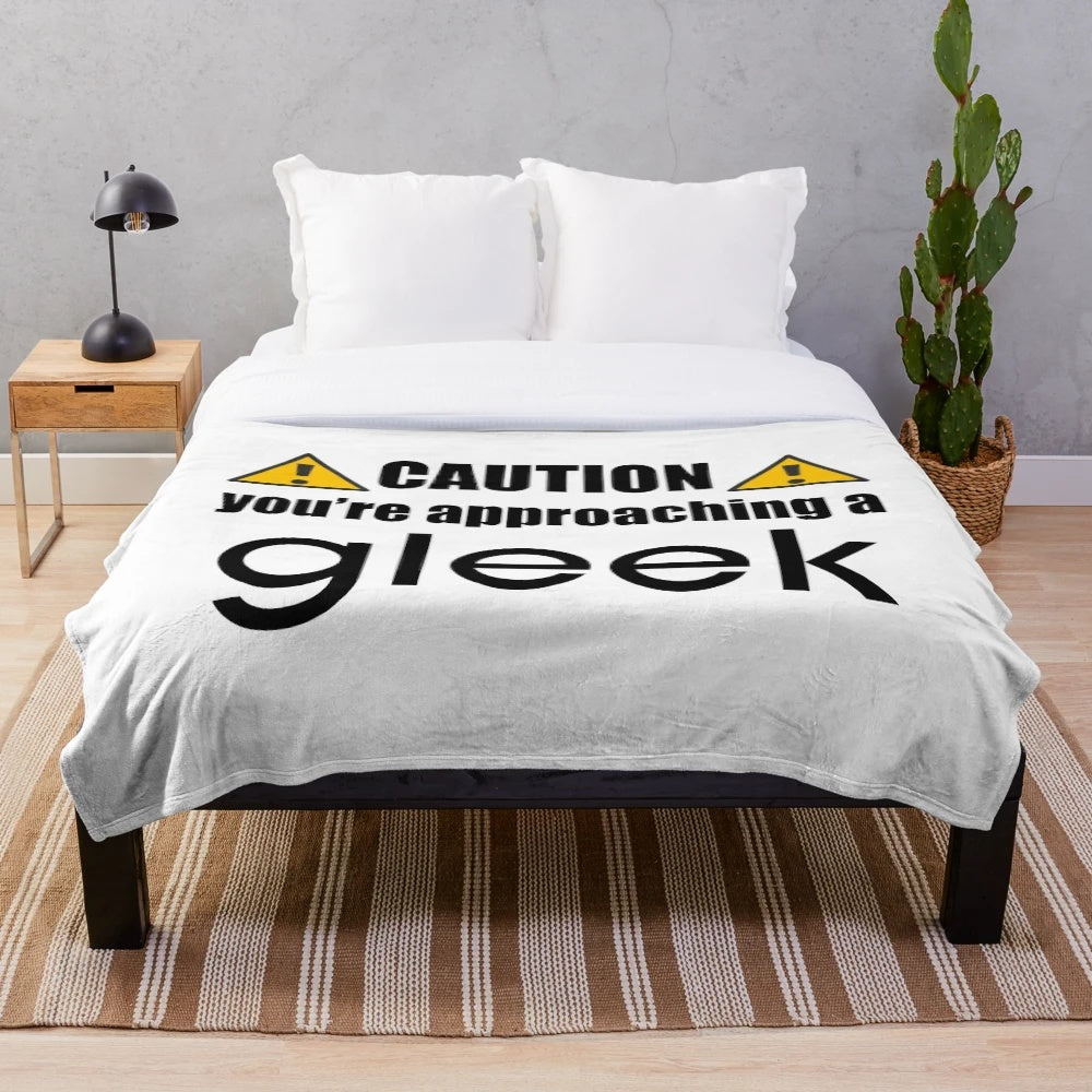Gleek plush blanket for Glee fans