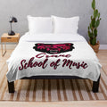 Glitter Crane School of Music Plush Blanket